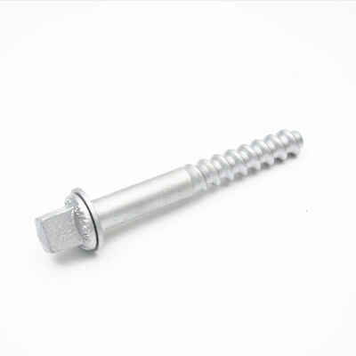 Square Head Railway Screw Spike For Track Fastening Anti Corrosion Easy Installation