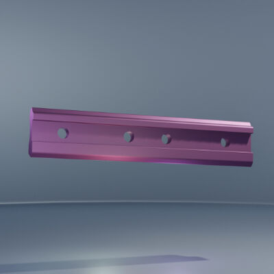 Corrosion Resistant Rail Joint Bar 4 Holes 55# Carbon Steel Rail Fishplate
