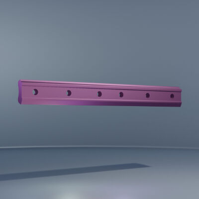 Wear Resistance Railway Joint Fish Plate 6 Hole Design For UIC60E1 Rail