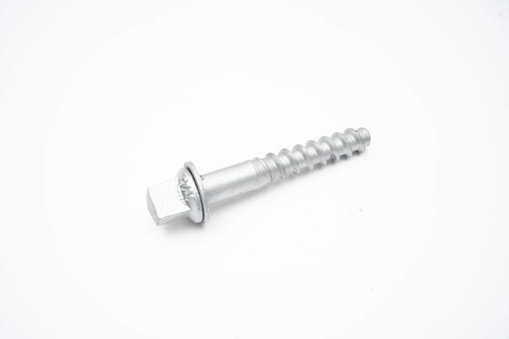 Grade 5.6 24x150 Railway Screw Spike 35K Carbon Steel Material With Flat Washer HDG