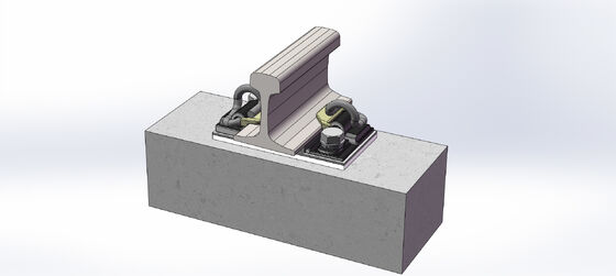 Subway DZⅢ DTⅥ2 Type Rail Fastening System Components For High Speed Railway