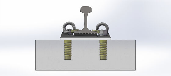 Subway DZⅢ DTⅥ2 Type Rail Fastening System Components For High Speed Railway